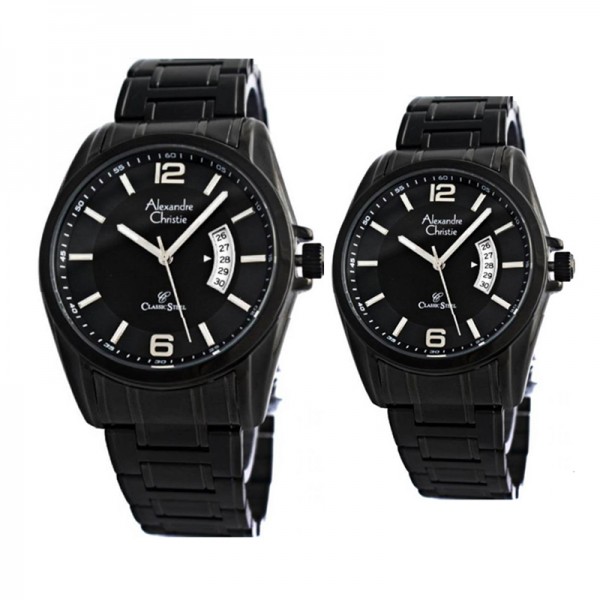 Alexandre Christie AC 8289 Full Black Couple